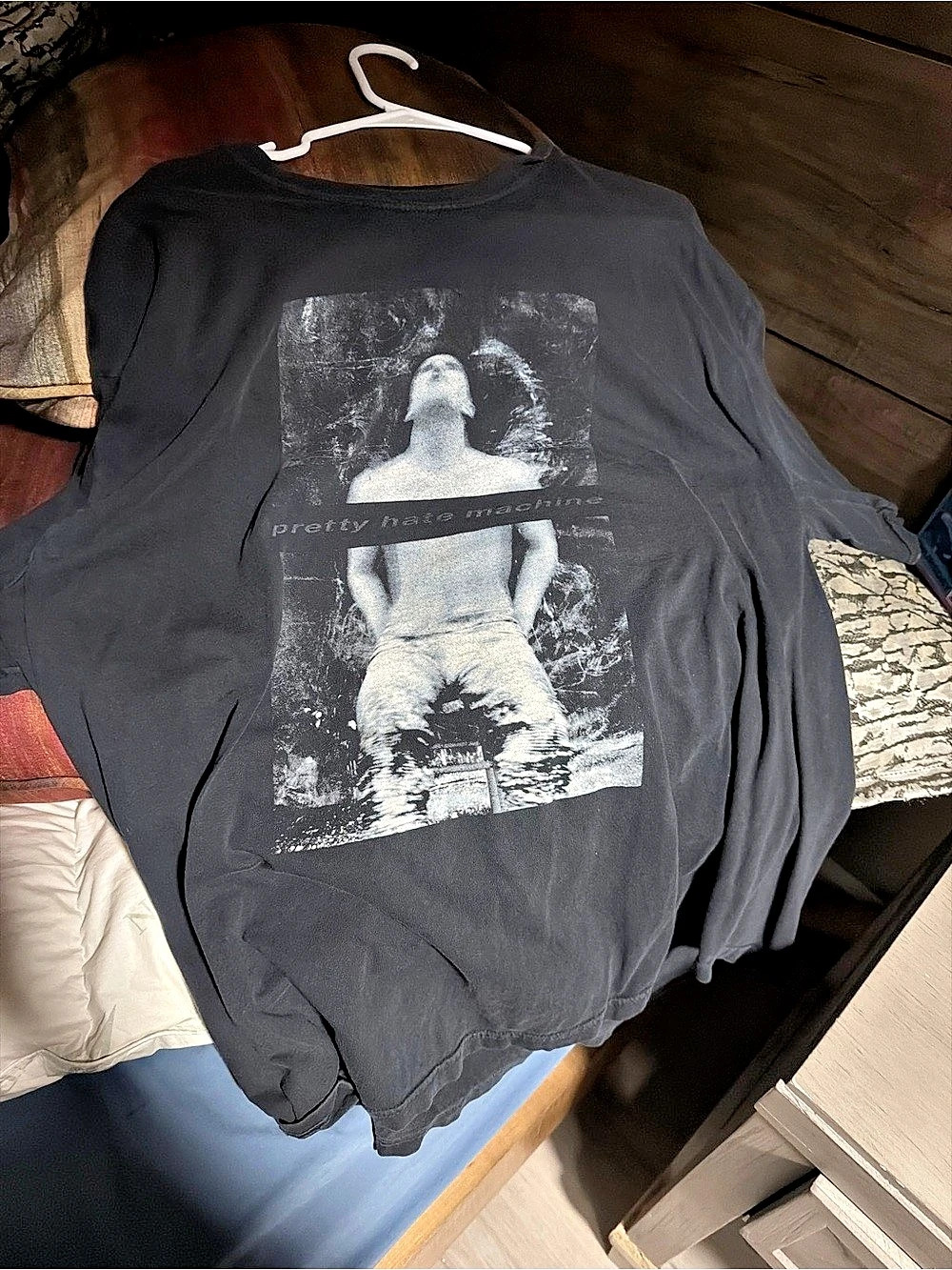 Nine Inch Nails graphic tee Graphic Long Sleeve Tee in Black
